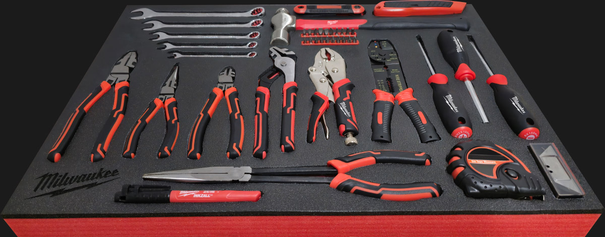 Milwaukee Tools Foam Layout